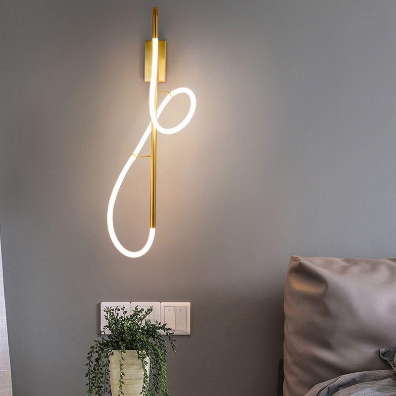 Nordic Wall Mount Lamp Modern Style Strip Shape Wall Sconce Light for Living Room