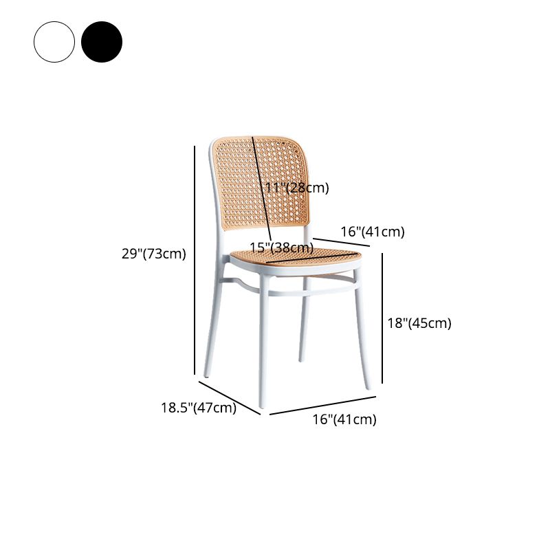 Taburete de bar de plástico de estilo moderno con reposapiés, taburete de bar simple con respaldo bajo para cocina