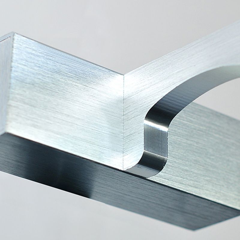 Linear Metal Wall Light Fixture Modern Style 1-Light Mirror Wall Mount Lighting