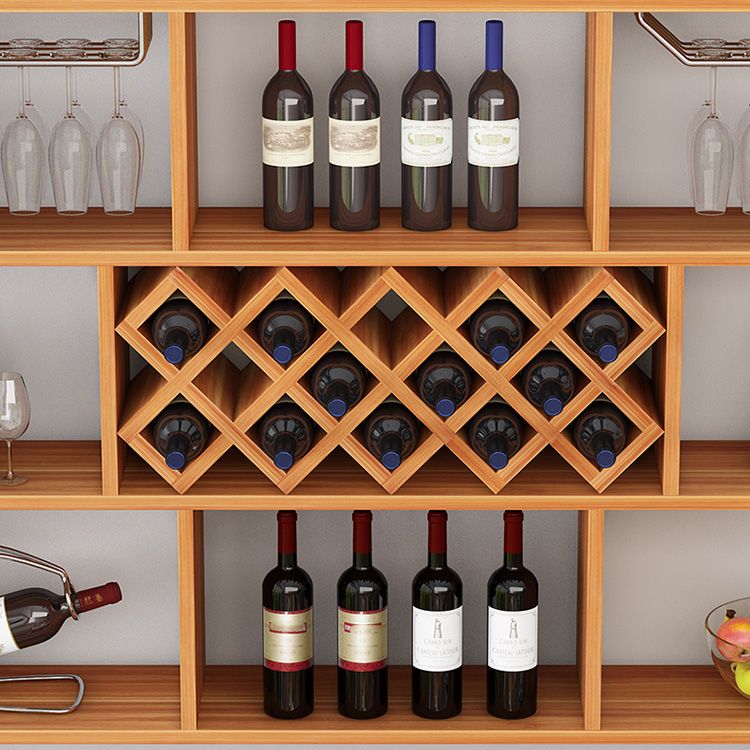 Modern Hanging Wine Bottle Holder Wooden Kitchen Wine Rack Bottle