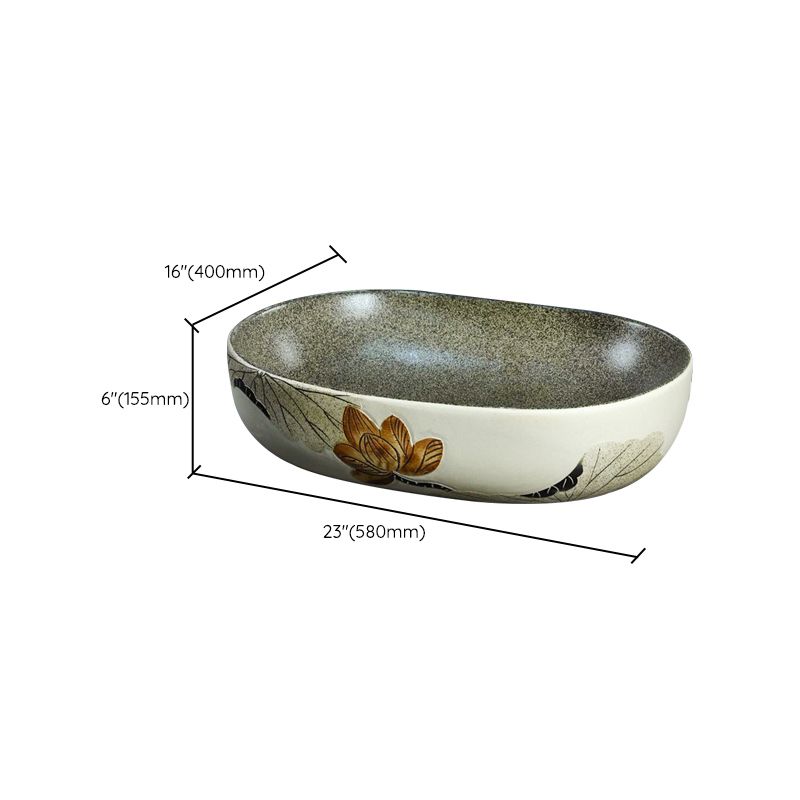 Porcelain Vessel Bathroom Sink Modern No Craftsmanship Vessel Bathroom Sink Only