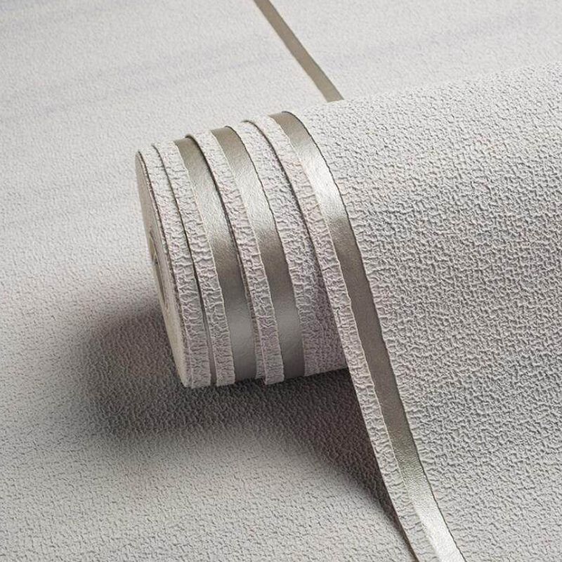 Modern Dark Color Flock Wallpaper Glitter Solid Moisture-Resistant Wall Covering for Living Room