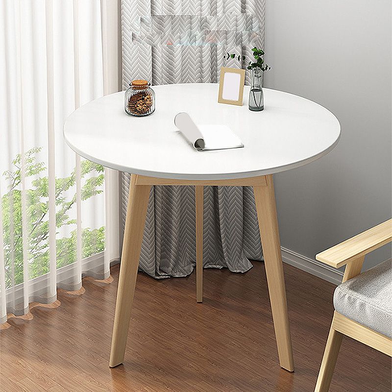 Modern Style Wooden Base Top Round Coffee Table for Apartment