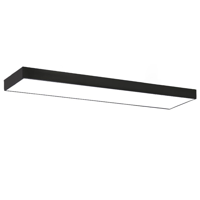 Lampade da soffitto rettangolari in metallo con montaggio a incasso. Lampade da incasso per ufficio moderne