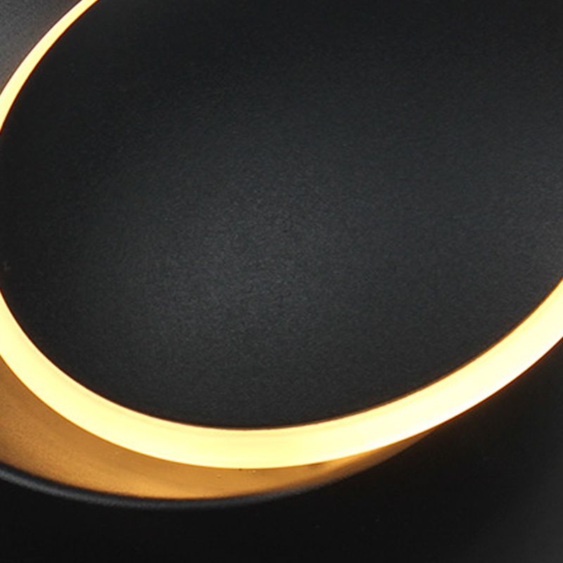 Nordic Style Aluminum Wall Light Round Rotatable LED Wall Sconce for Bedroom
