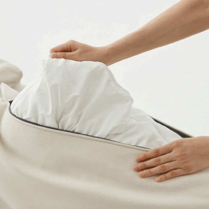 Pillow Top Arm Loveseat Sponge/Down Filled Cushions Sofa with Loose Back