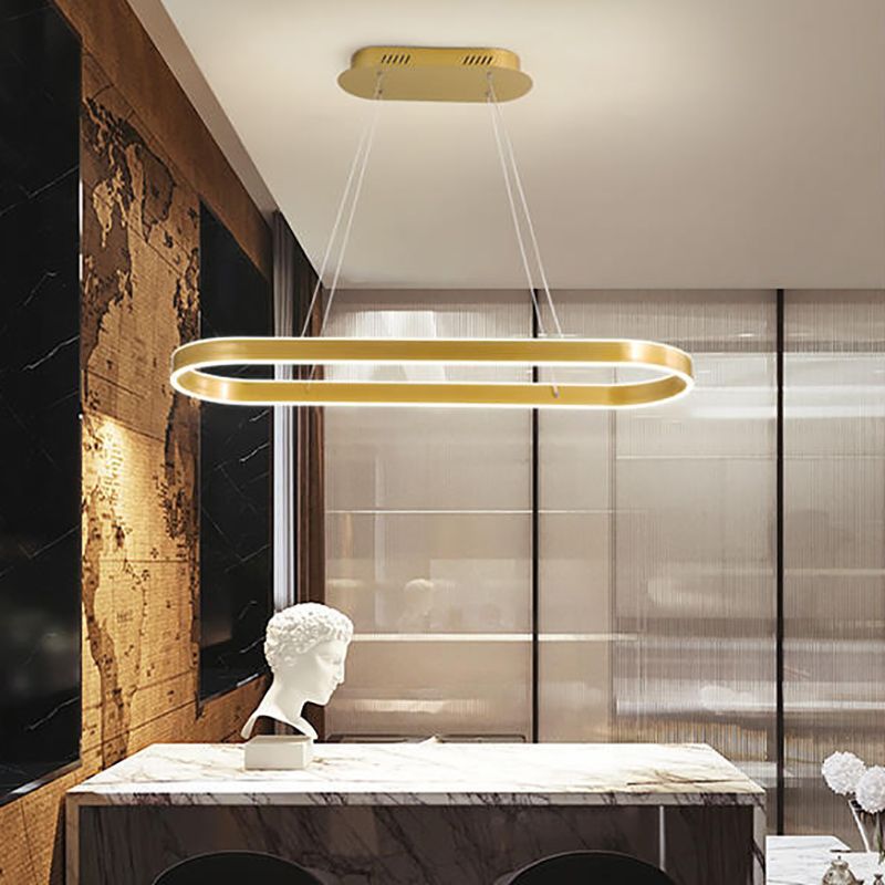 Forma de geometría Luz de colgante de estilo moderno Metal Metal LED Ilumining de iluminación