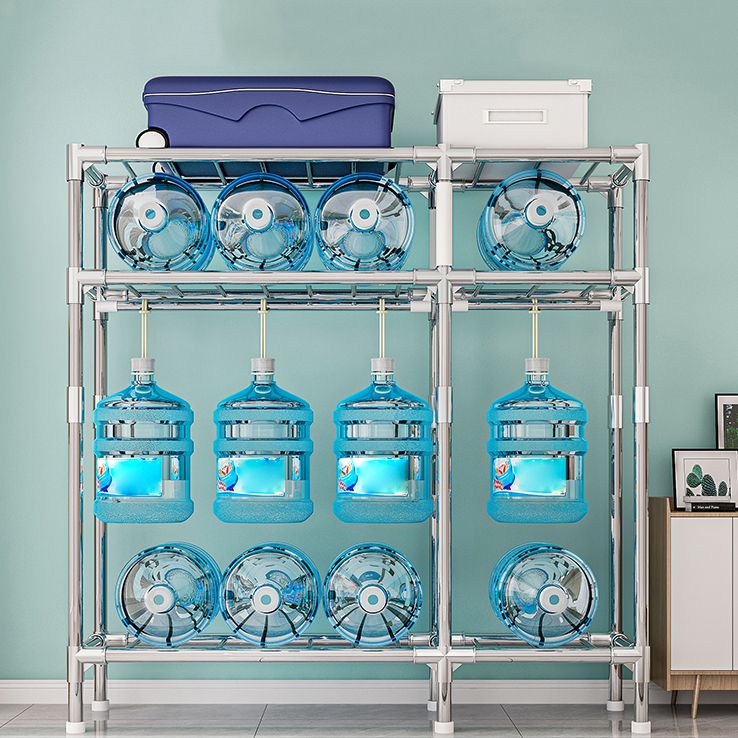 Contemporary Wardrobe Closet with Legs Steel Wardrobe Armoire