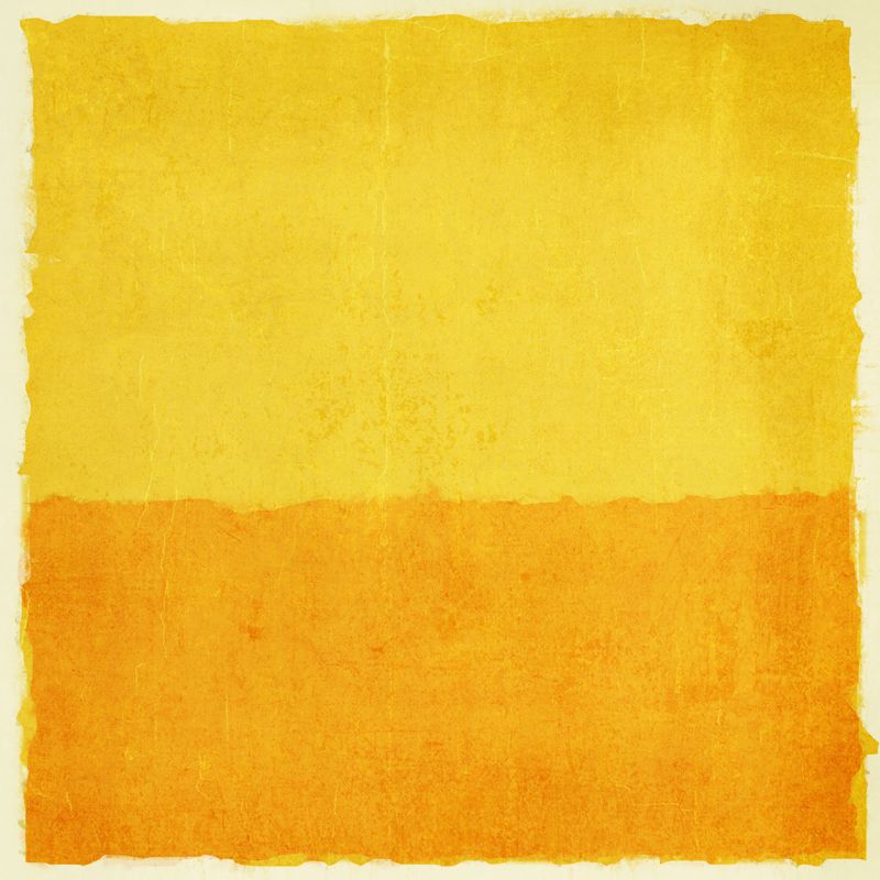 Minimalist Square Mural Wallpaper Yellow Stain-Resistant Wall Covering for Accent Wall