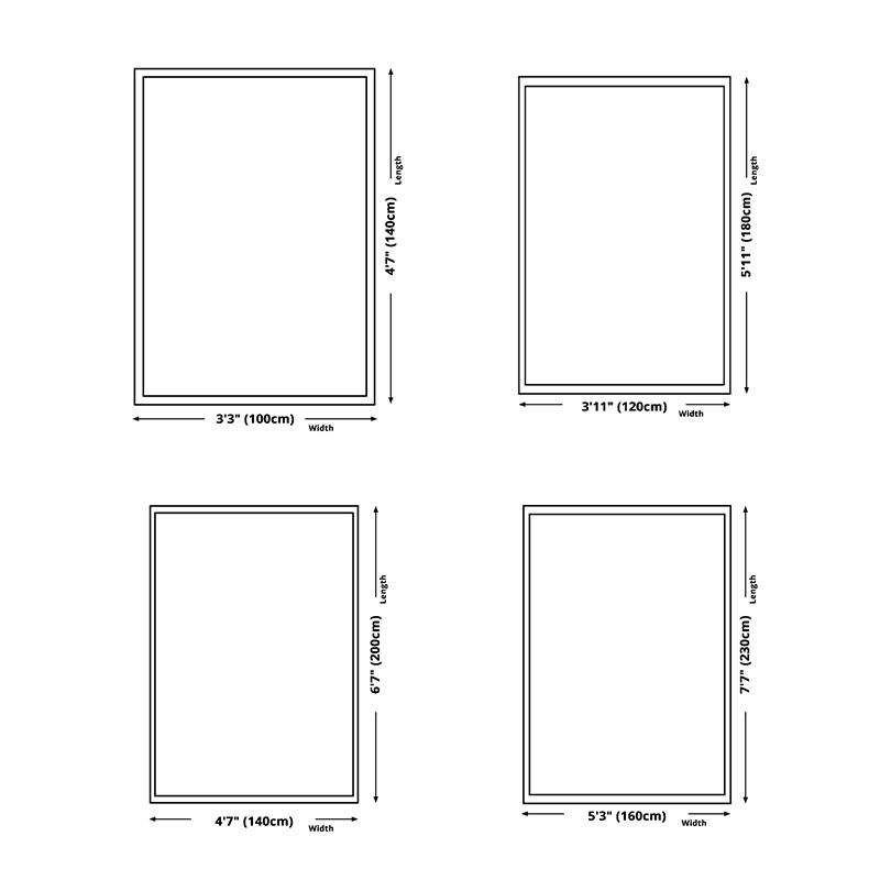 White Modern Carpet Polyester Color Block Carpet Washable Carpet for Living Room