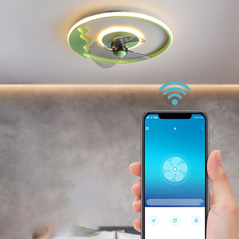 Luci ventilatori a soffitto geometrico in metallo 2 moderni luci a filo a filo lampada