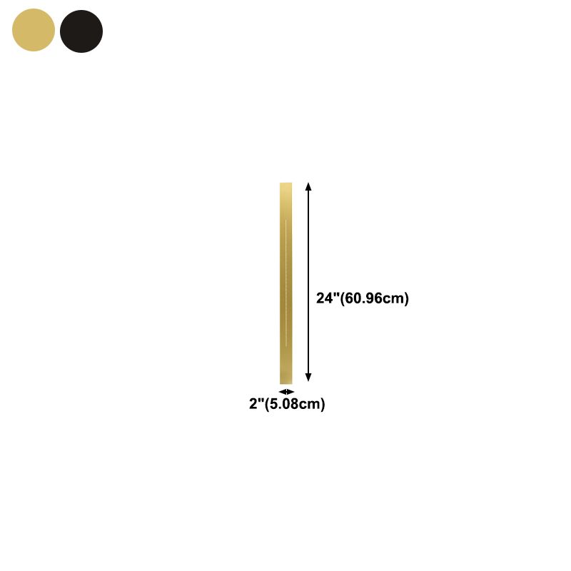 Metal Strip Shape Wall Light Minimalist 1 Light LED Wall Sconce for Aisle