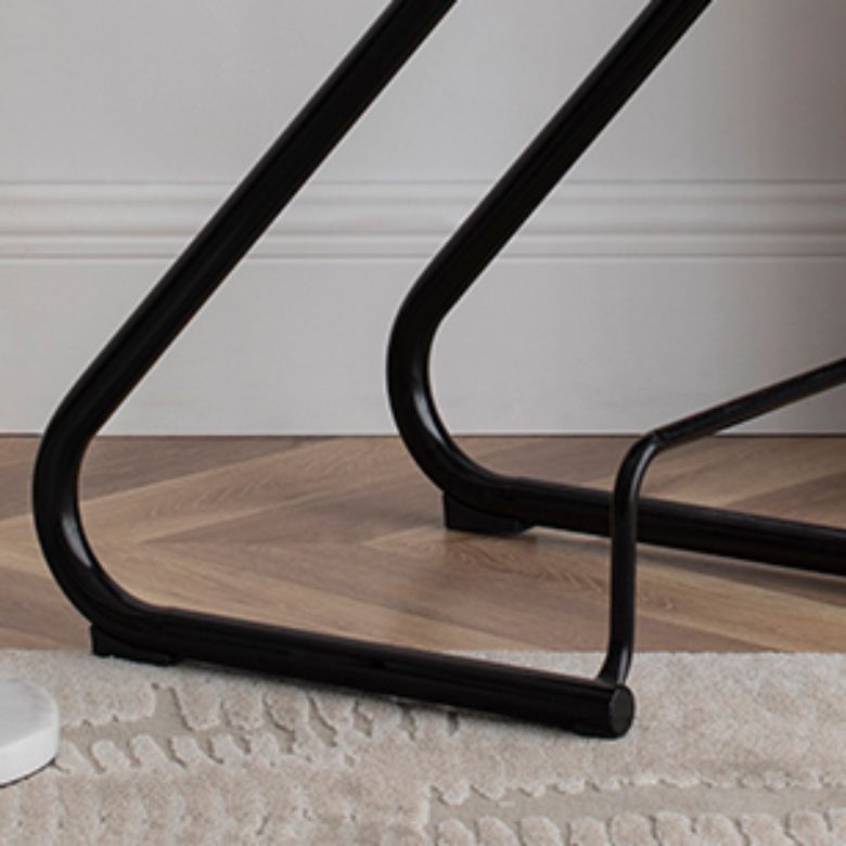 Contemporary Low Back 27-inch Armless Bar Stool with Metal Base