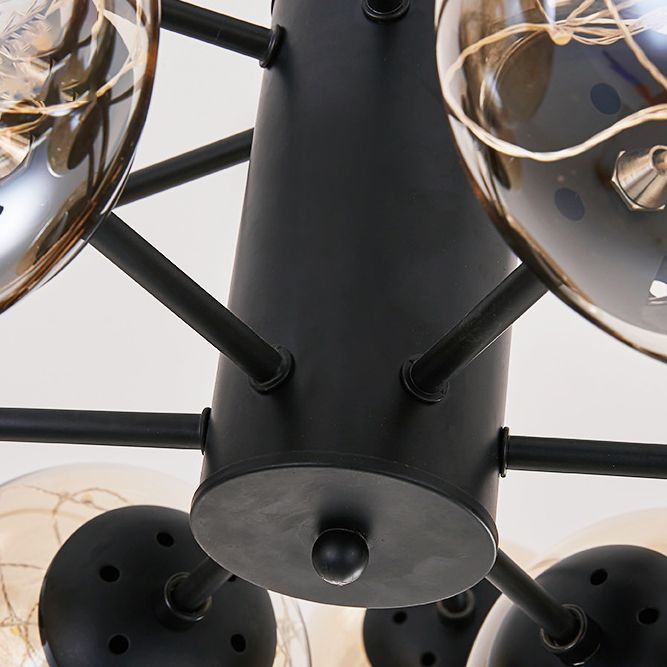 Stile di semplicità Nordic Orb vetro lampadario LED LED LIGHT SCARICA ALIMENTAZIONE MOLECOLA PENSI