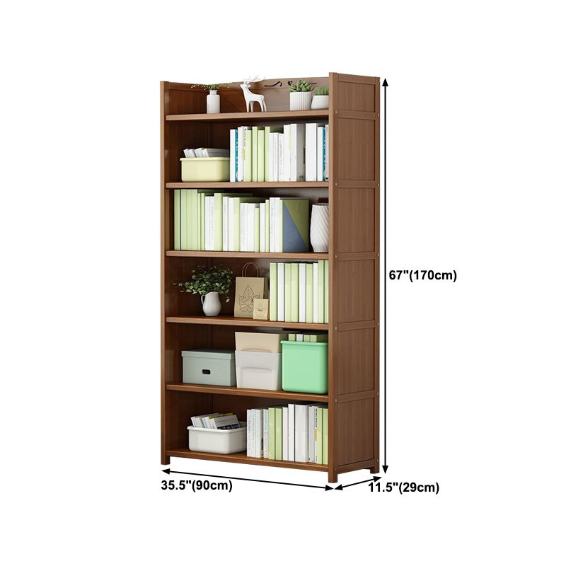 Walnut Bookcase Floor Multi-layer Storage Rack Student Home Bookshelf