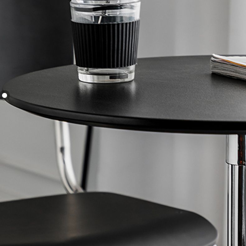 Contemporary Pedestal End Table Round Side End Table for Living Room