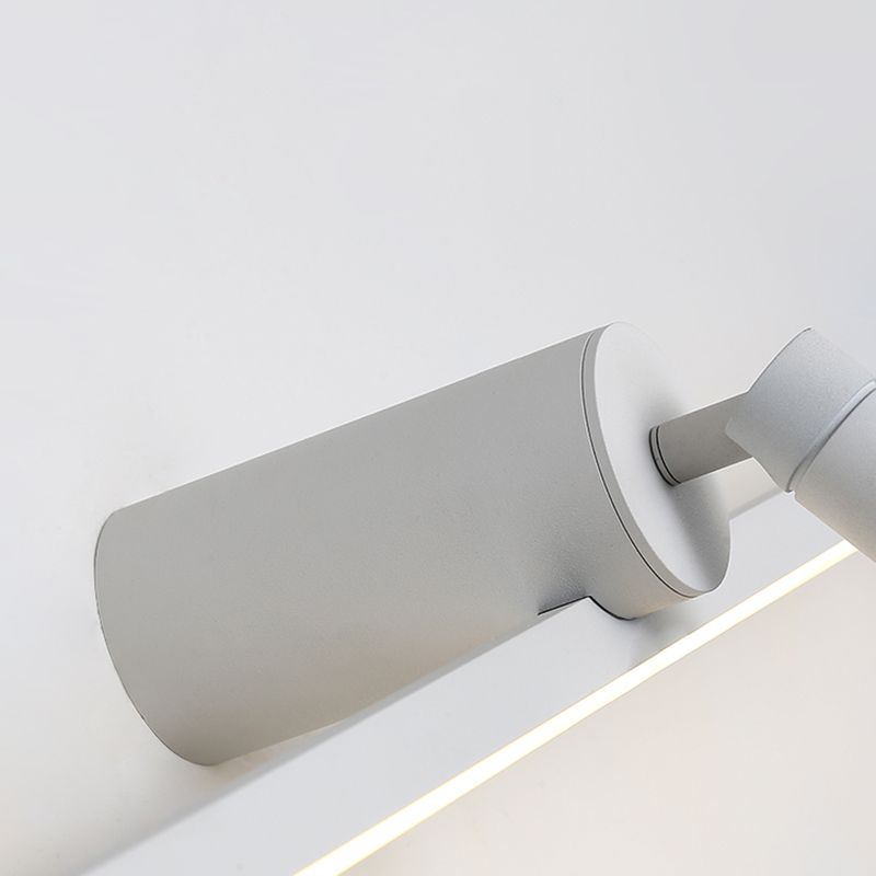 Simplicity Elongated Vanity Mirror Lights Metallic Wall Light Fixtures for Bathroom