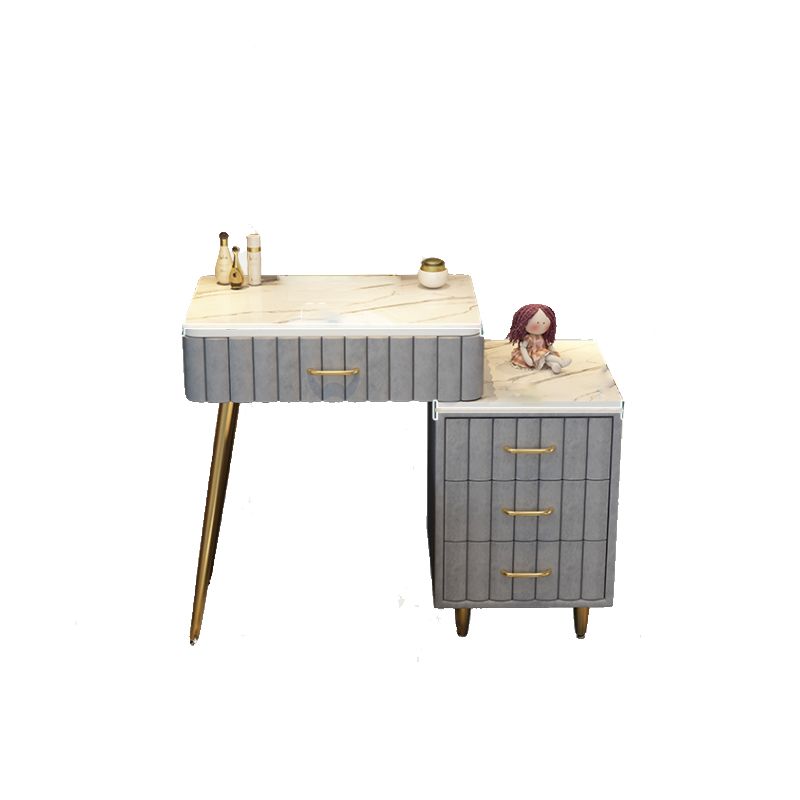 Lighted Mirror Makeup Vanity Luxurious Dressing Table Stool Set