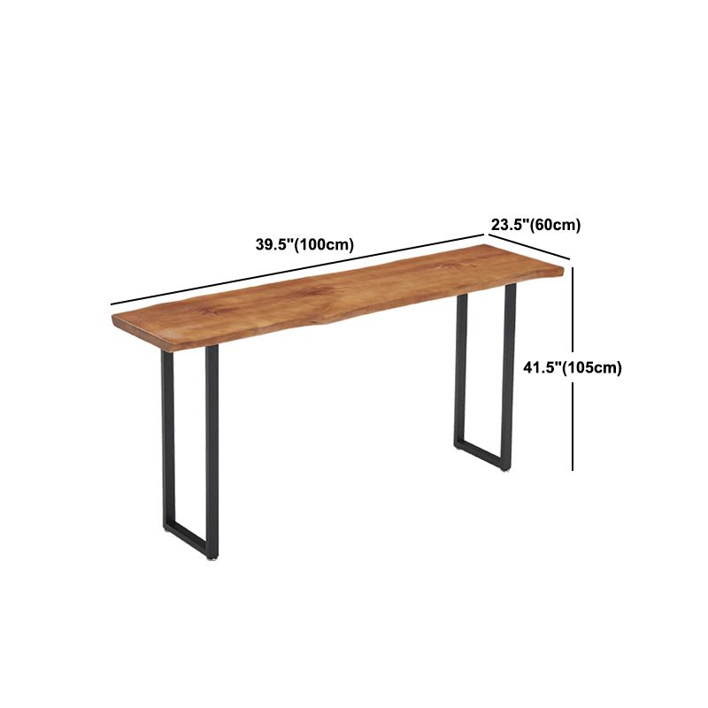 1/2/4/5 Pieces Industrial Rectangular Pub Table Set Wooden Counter Table with High Stools