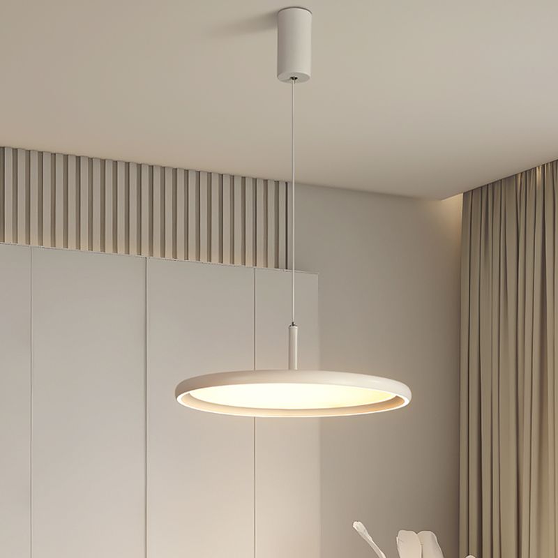 Lumo moderno a forma di metallo a forma rotonda a 1 luce appesa a 1 luce