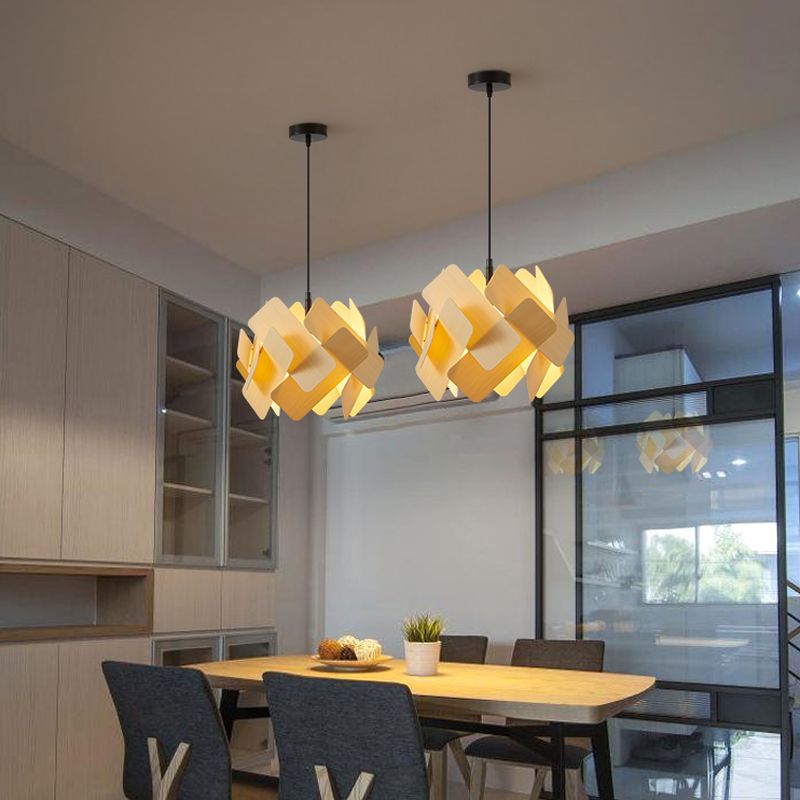 Metal Lantern Shade Hanging Lights Modern Style 1 Light Hanging Mount Fixture for Living Room