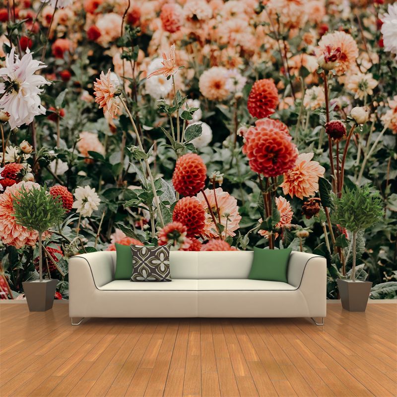 Environment Friendly Resistant Mural Wallpaper Beautiful Flowers Living Room Wall Mural