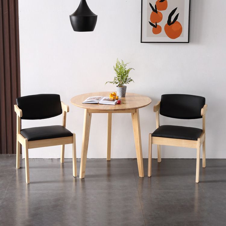 Modern Solid Wood Dining Room Set with Round Table Dining Table Furniture