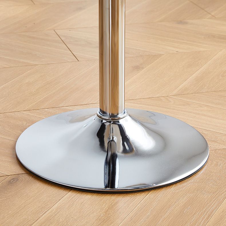 Contemporary Style Liftable Bar-stool Plastic Counter Bar Stool with Metal Legs