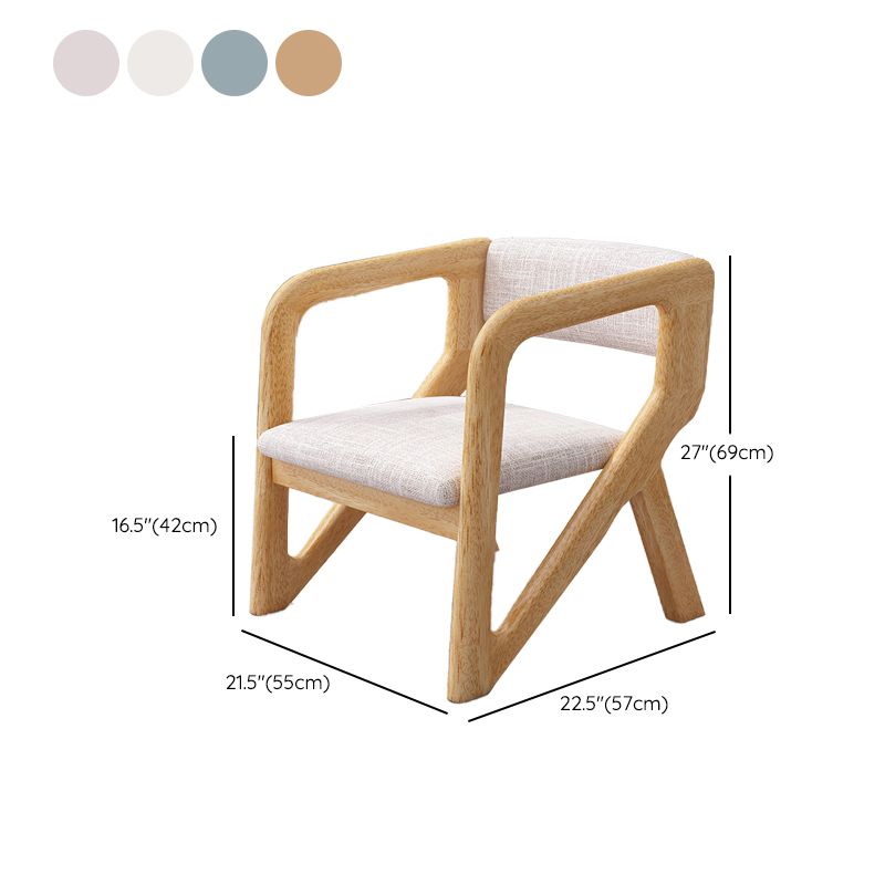 Open Back Arm Chairs Solid Wood Dining Chairs for Dining Room