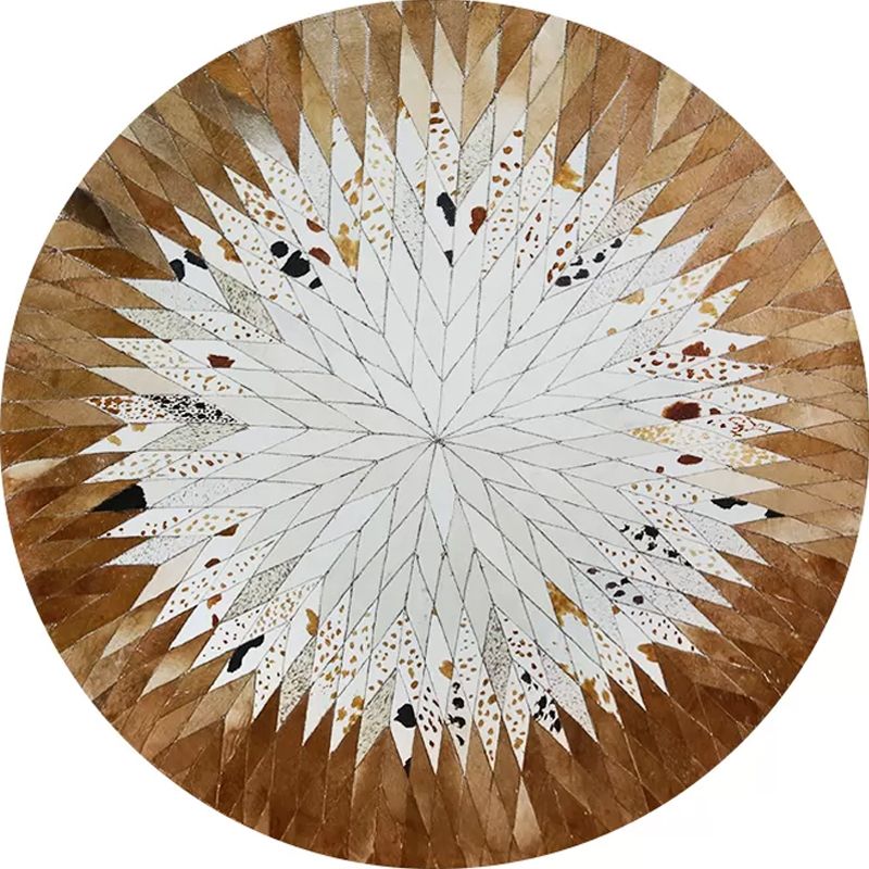 Scandinavian Living Room Rug Multi Colored Geo Printed Area Rug Non-Slip Backing Pet Friendly Indoor Rug