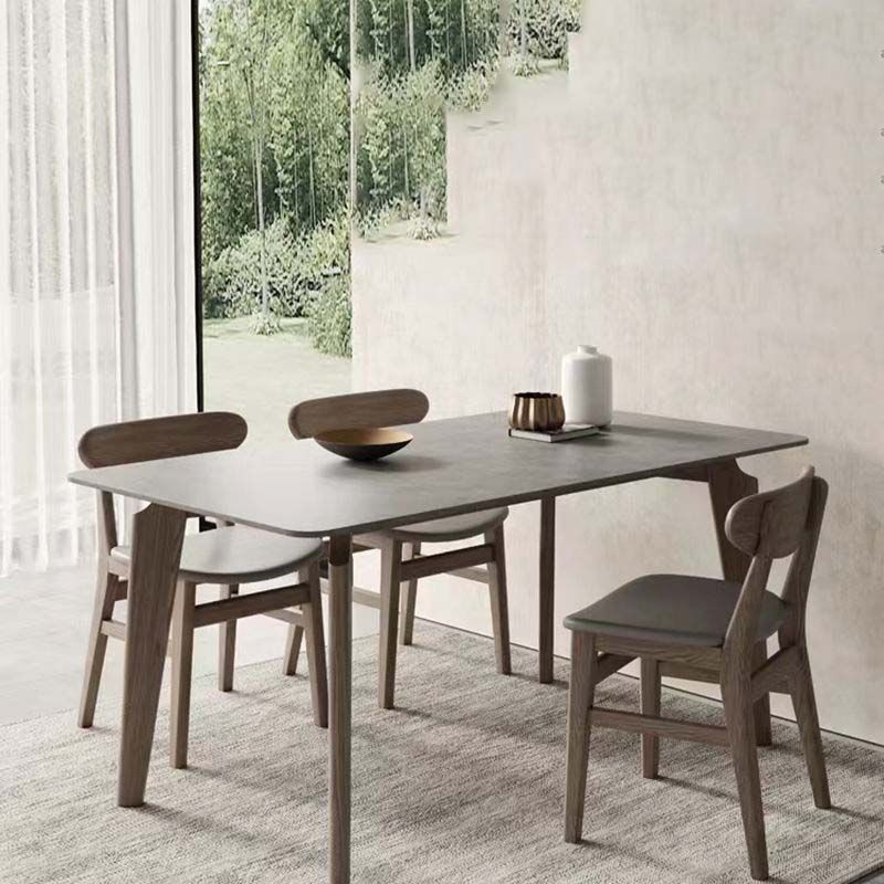 Modern Dining Sintered Stone Table Dining Rectangle Table for Home Use
