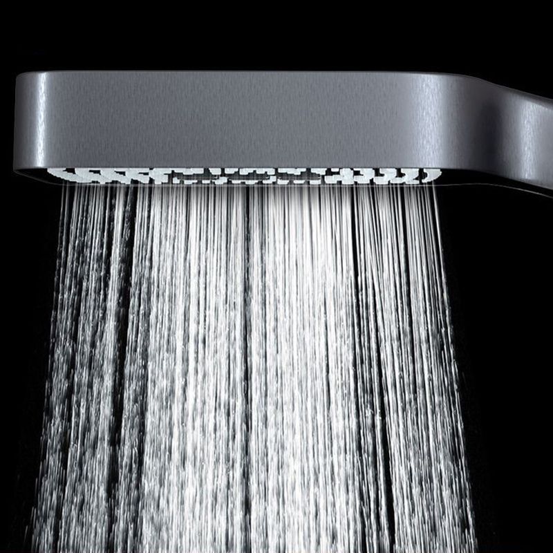 Modern Adjustable Water Flow Shower Faucet Square Shower Hose Shower System on Wall