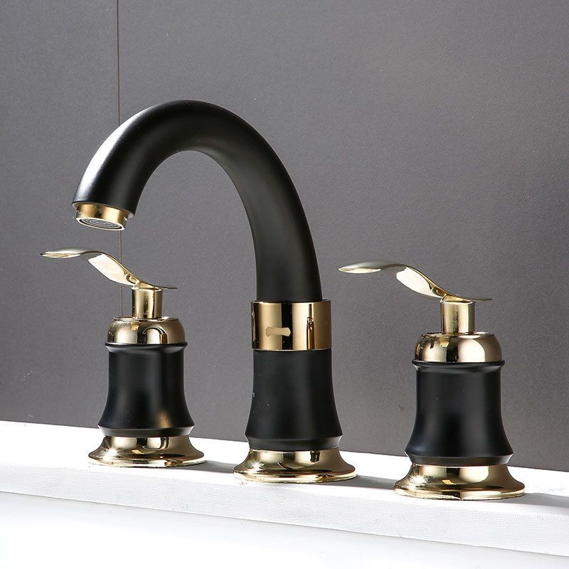 Modern Vessel Faucet Metal Lever Handles Low Arc Vessel Faucet for Home
