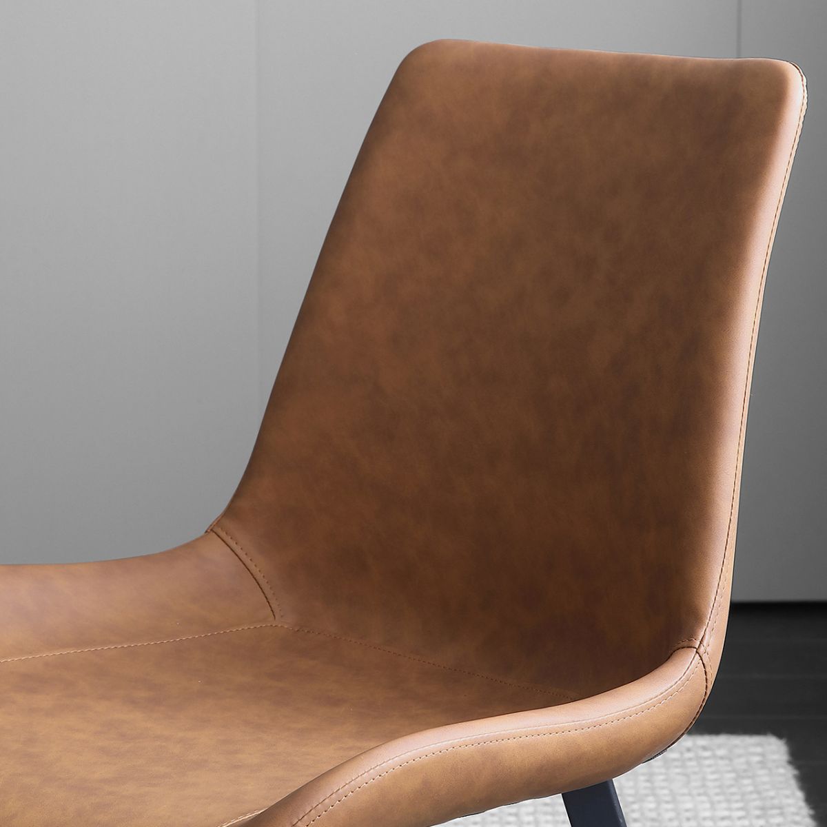 Contemporary Stone Dining Table Set 1/4/5/7 Pieces Dining Set with Solid Back Chairs