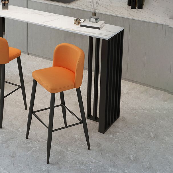 Modern Rectangle Sintered Stone Top Bar Table for Kitchen Dining Room