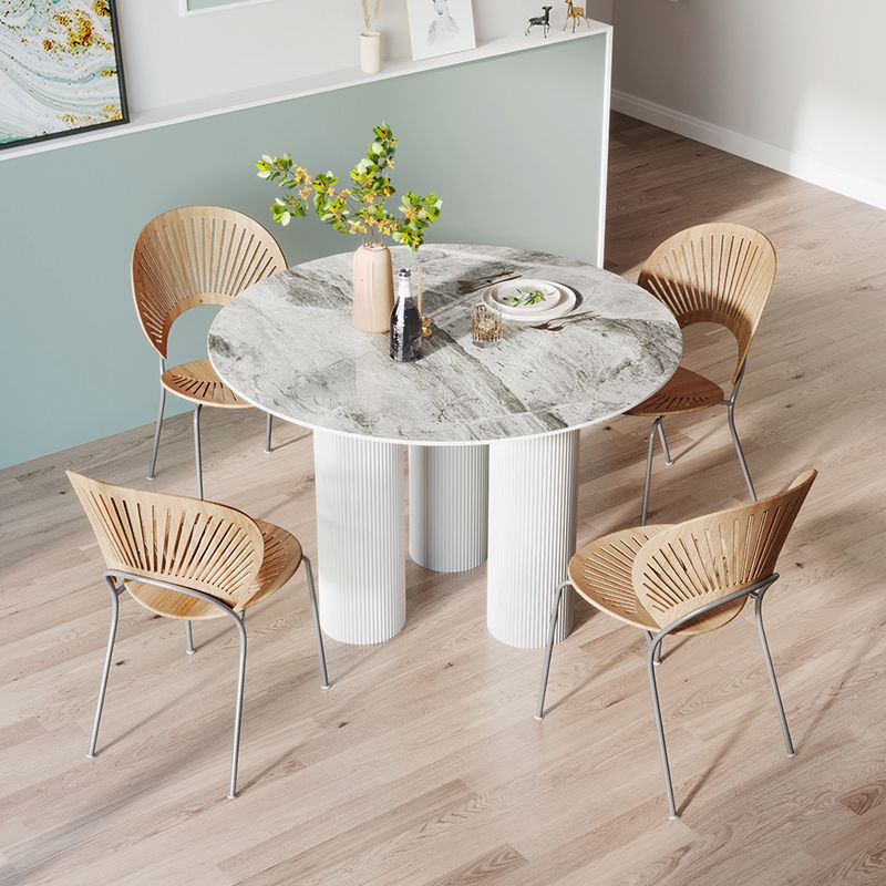 Estilo contemporáneo Round 3 Legs Mesa de comedor Muebles para el hogar para interiores