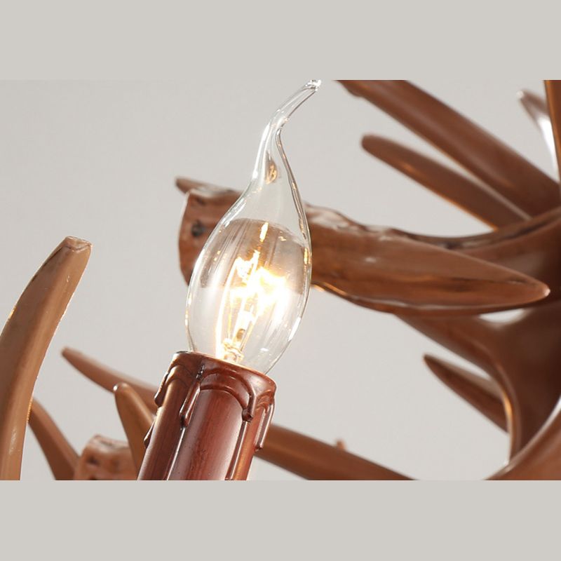 Chaîne de suspension réglable Light Light Traditional Antler Plastic Plafond Pendant