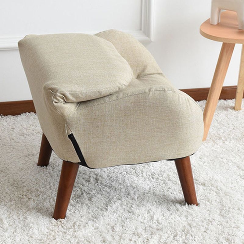Linen Arm Chair 23.62" L x 21.65" W Basic Four Leg Accent Armchair for Living Room