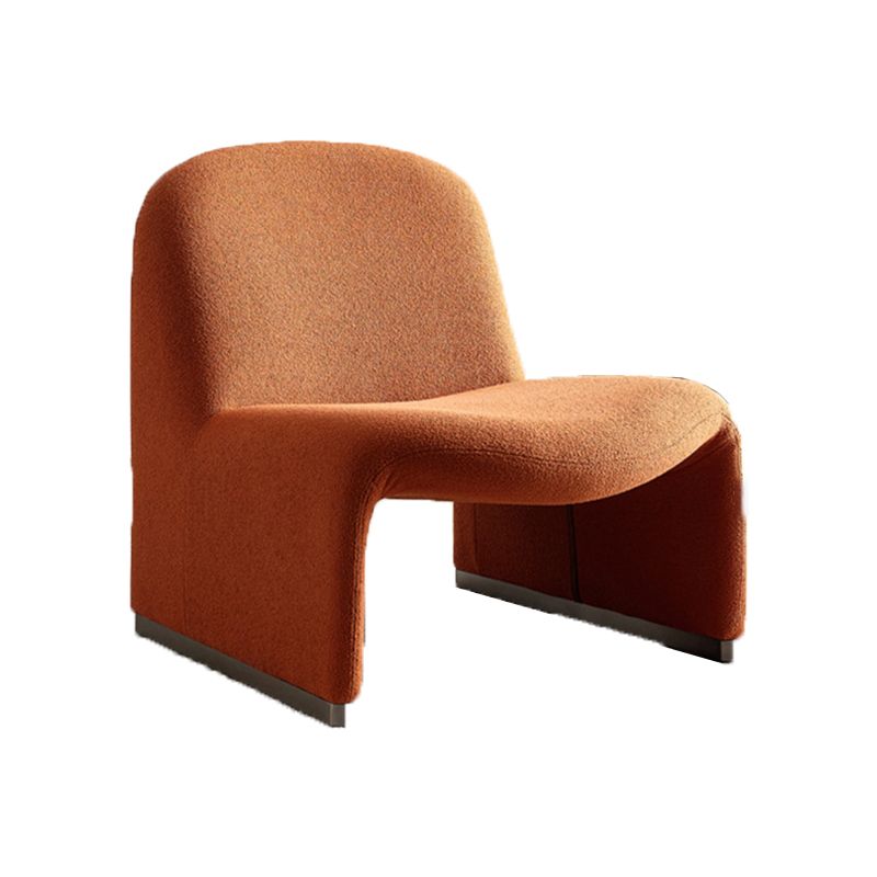 Wool Armless Chair 28.34" High Metal Frame Chair for Living Room