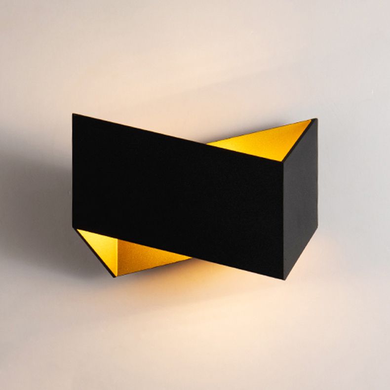 Contemporary Aluminum Wall Light Geometric 8.5" Wide Wall Sconce for Bedroom
