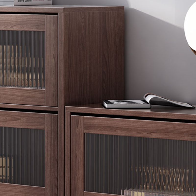 Contemporary Brown / Natural Wooden Cabinet, Rectangle Accent Cabinet