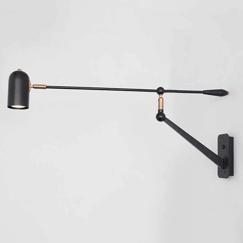 Moderner Stil Verstellbarer geometrische Wandlampe Metall 1 Leichte Wandmontagelampen