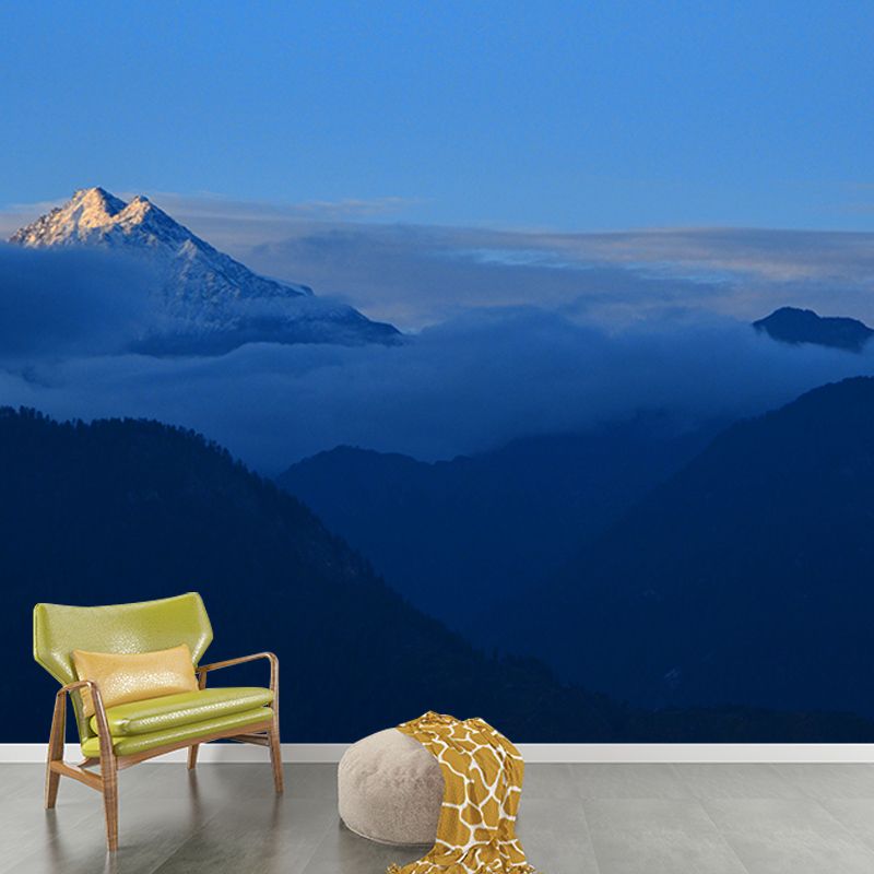 Himalayas View Mural Waterproof Wall Covering for Living Room Reading Room