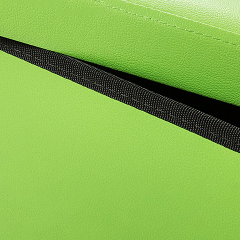Contemporary Standard PU Leather Solid Color Square Ottoman with Storage