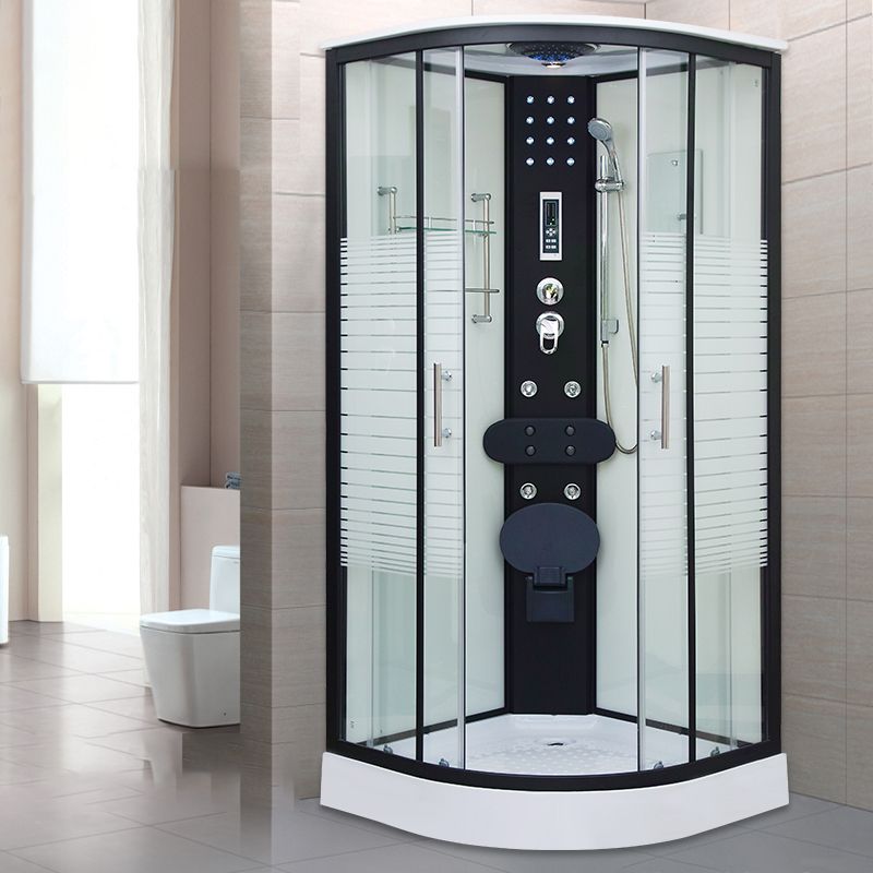 Tempered Glass Shower Stall Double Sliding Shower Stall with Header