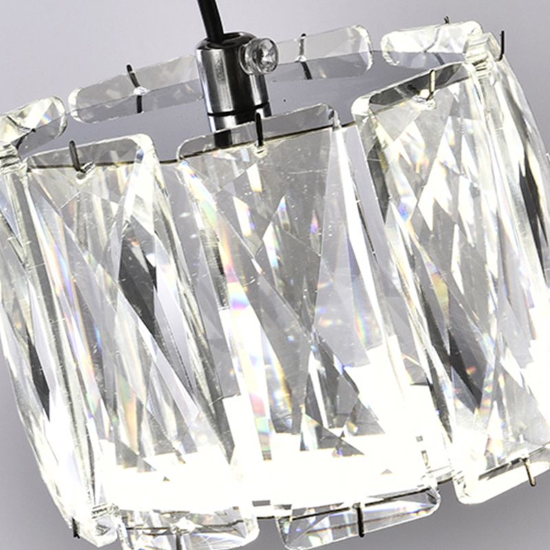 Nordic Crystal Chandelier Geometric 5 Lights Chandelier Pendant for Living Room