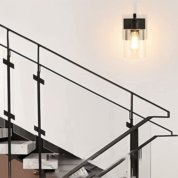 Industrial Style Metal Vanity Light Cylinder Shape Vanity Lamp for Shower Room