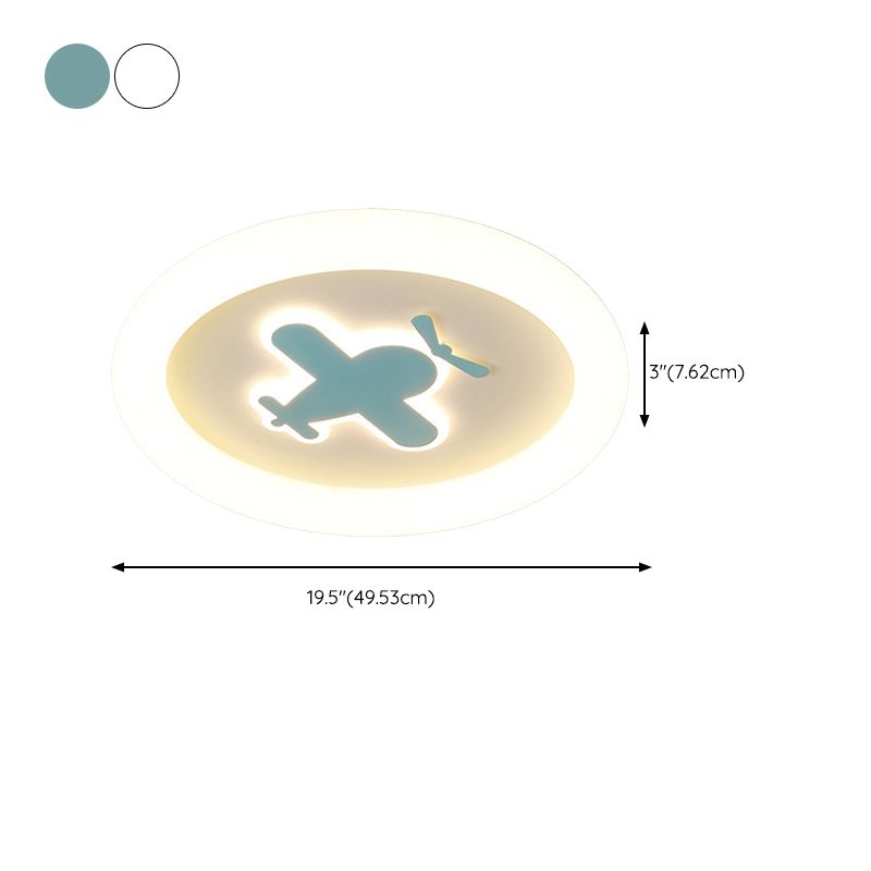 Children Flush Mount Lighting Contemporary LED Ceiling Light for Home