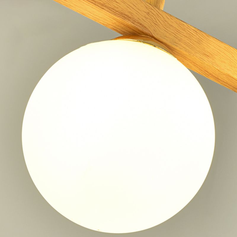 Luces contemporáneas de la isla de la esfera de la isla de la isla en marrón