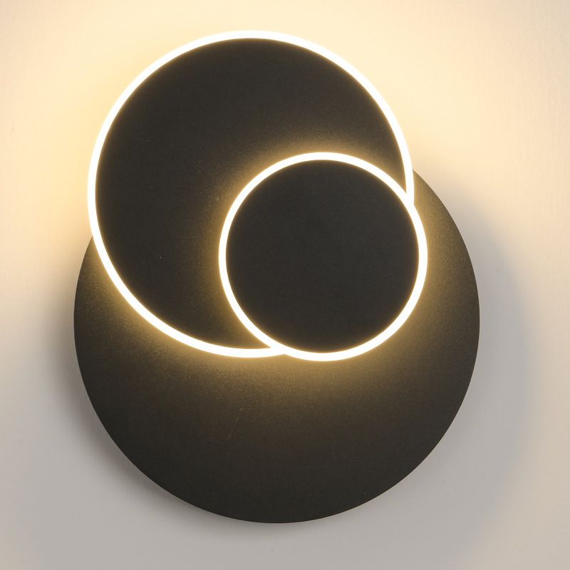 Nordic Style Metal Wall Light Geometric Rotatable LED Wall Sconce for Bedroom